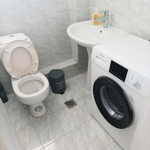 Toilet, washing machine