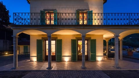 Property building, Patio, Night, View (from property/room), Balcony/Terrace