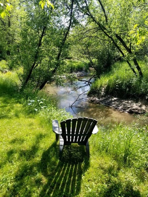 Cozy Creekside Cabin Rental for a Secluded Weekend Getaway in Wisconsin Cabin in Sparta