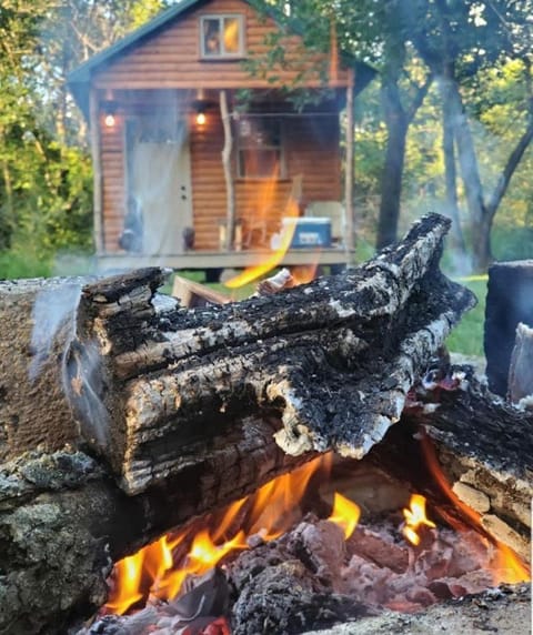 Cozy Creekside Cabin Rental for a Secluded Weekend Getaway in Wisconsin Cabin in Sparta