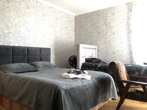 Bed, Living room, Photo of the whole room, Seating area, Bedroom