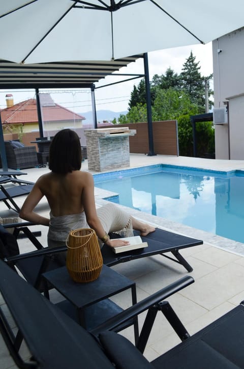 Patio, Day, People, Guests, Pool view, Swimming pool, group of guests, sunbed