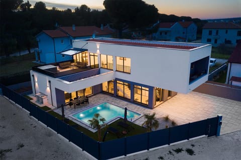 Property building, Night, Pool view