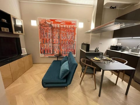 Kitchen or kitchenette, Living room