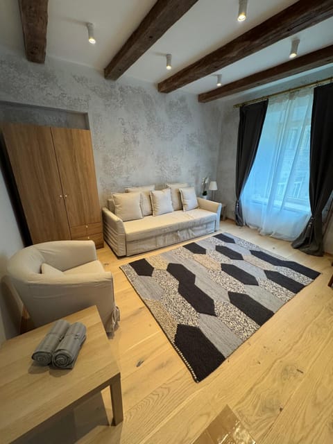 Seating area, wardrobe