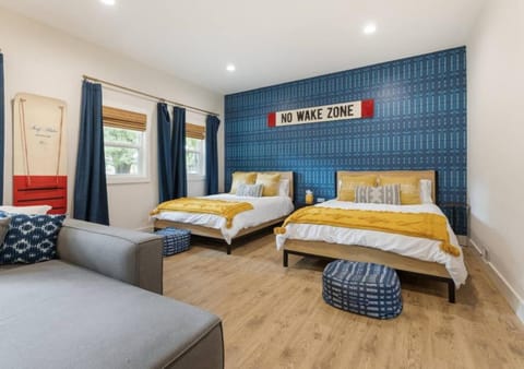 Modern Charm with Rare Flat Lot Dock Game Area House in Tennessee