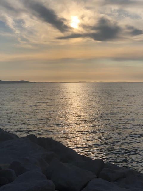 Beach, Sea view, Sunset