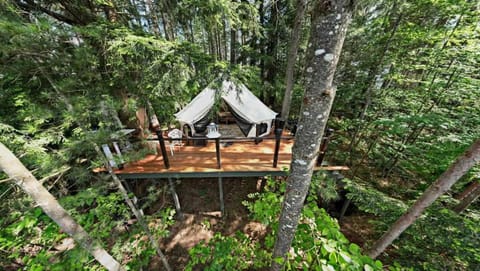 2 Romantic Island Cabins for 5 - Hot Tub Boat Cabin in Brantingham Lake