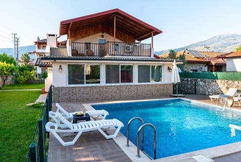 Patio, Natural landscape, Mountain view, Pool view, Swimming pool, sunbed