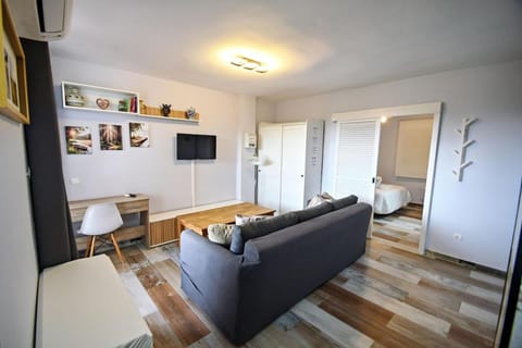 Communal lounge/ TV room, TV and multimedia, Kitchen or kitchenette, Living room, Photo of the whole room, Seating area, Evening entertainment