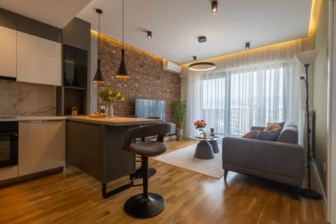 TV and multimedia, Kitchen or kitchenette, Living room, Seating area, Dining area