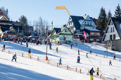 Property building, Winter, Skiing