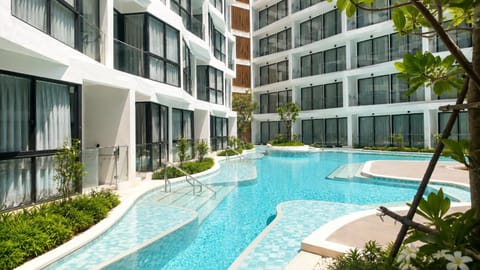 Property building, Pool view, Swimming pool