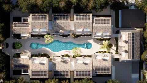 Bird's eye view, Swimming pool