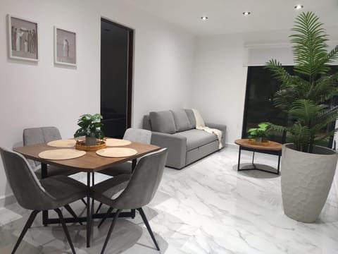 Living room, Seating area, Dining area