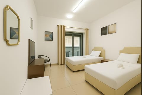 Single Bed In Twin Room With Balcony For Female Guests Only Vacation rental in Dubai