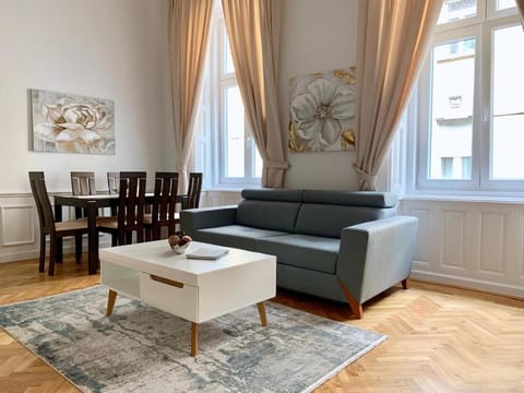 Living room, Seating area, Dining area