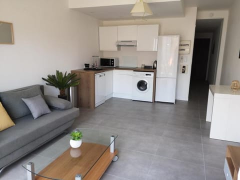 Living room, Dining area, dishwasher, stove, washing machine