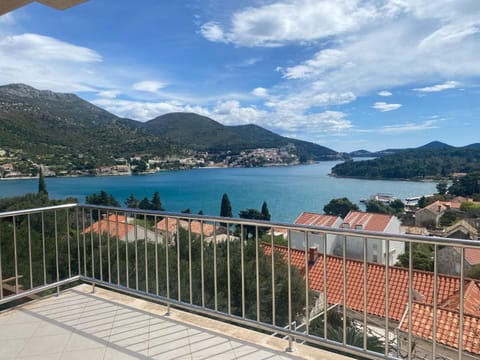 View (from property/room), Balcony/Terrace, Mountain view, Sea view