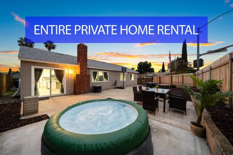 Entire Private Home with 3 Bedrooms 2 Bathrooms, Hot Tub, Garage, King Bed, Available Now House in Spring Valley