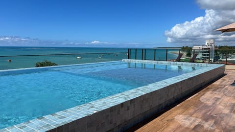 Day, Natural landscape, View (from property/room), Balcony/Terrace, Pool view, Sea view, Swimming pool, sunbed