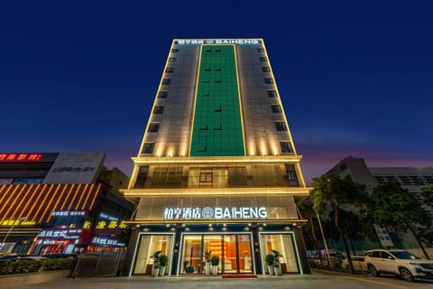 Property building, Night, City view, Location, Parking