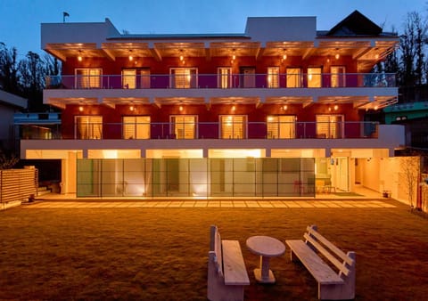 Property building, Patio, Night