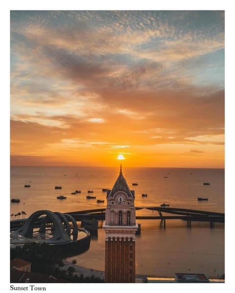 Property building, Sea view, Sunset