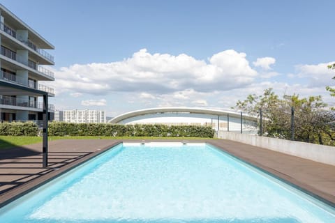 Property building, Pool view, Swimming pool