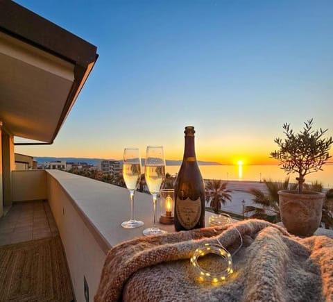 Day, Natural landscape, View (from property/room), Sea view, Sunset