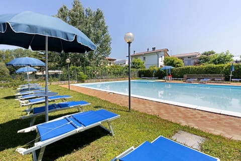 Property building, Living room, Swimming pool