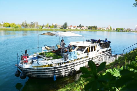 Day, People, Balcony/Terrace, River view, group of guests