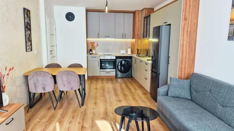 Kitchen or kitchenette, Living room, Seating area, Dining area, dishwasher, microwave, oven, toaster, washing machine