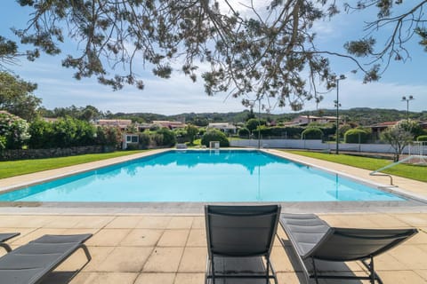 Property building, Living room, Swimming pool