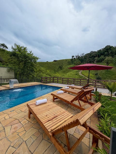 Day, Natural landscape, Garden, Pool view, Swimming pool, sunbed