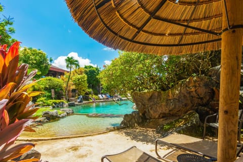 Pool view, Swimming pool, sunbed