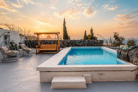 Swimming pool, Sunset