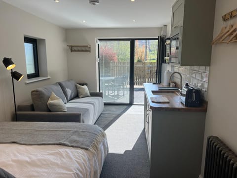Kitchen or kitchenette, Living room, Photo of the whole room, Seating area, Bedroom