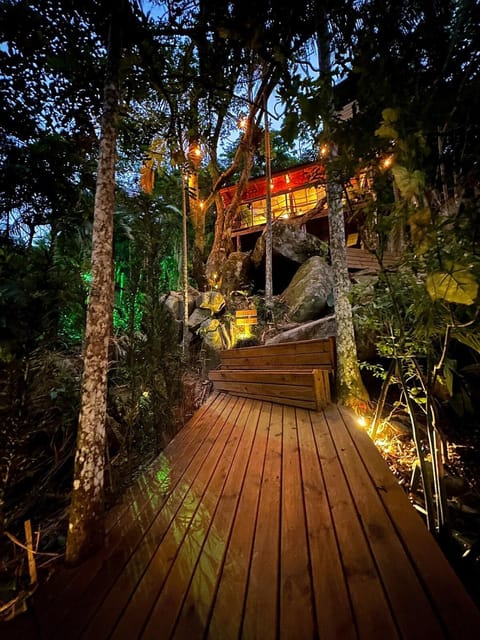 Facade/entrance, Night, Natural landscape, Garden, Garden view