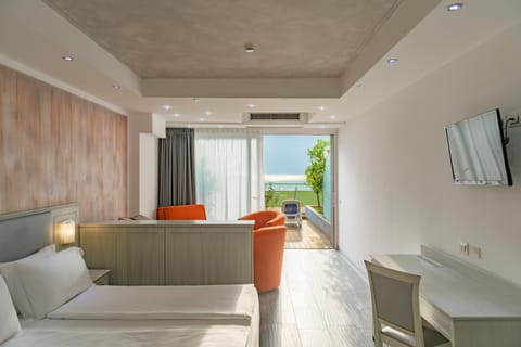 Bed, TV and multimedia, Living room, Photo of the whole room, Bedroom