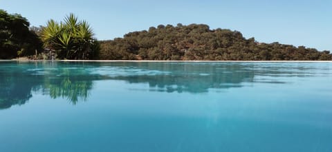 Natural landscape, Mountain view, Swimming pool