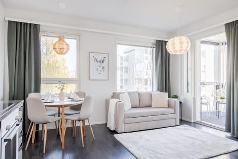 Living room, Seating area, Dining area