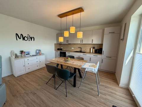 Kitchen or kitchenette, Dining area, stove