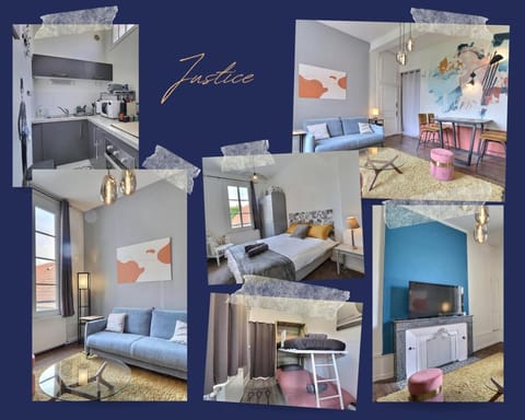 Le Justice - Appartement Calme Lumineux cœur du Bouchon WiFi Apartment in Troyes