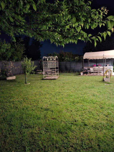 Night, Garden, Garden view