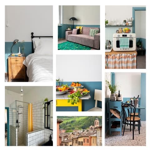 Bed, Bathroom, Kitchen or kitchenette, Living room, Photo of the whole room, Seating area, Dining area, Bedroom, Street view, stove