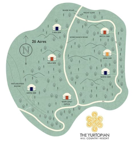 Peaceful Romantic Yurt with Hot Tub in Wimberley, Texas Luxury tent in Wimberley