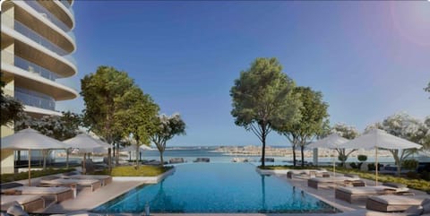 Property building, Day, Pool view, Swimming pool, sunbed