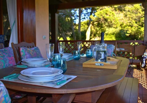 Spring, Dining area, Garden view
