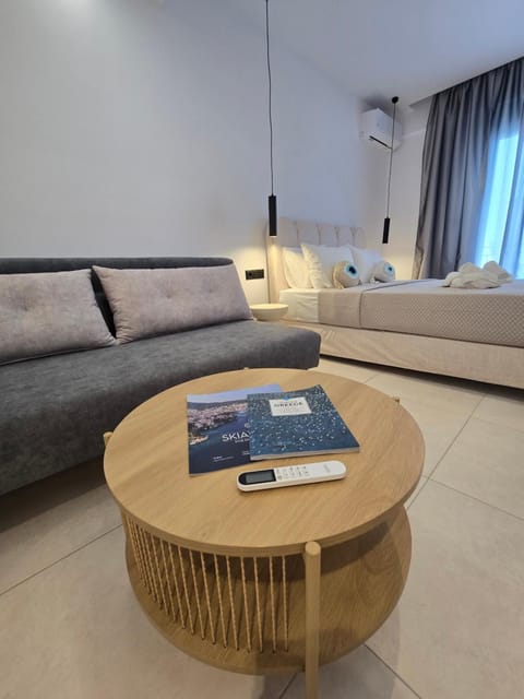 Living room, Seating area, Bedroom, air conditioner